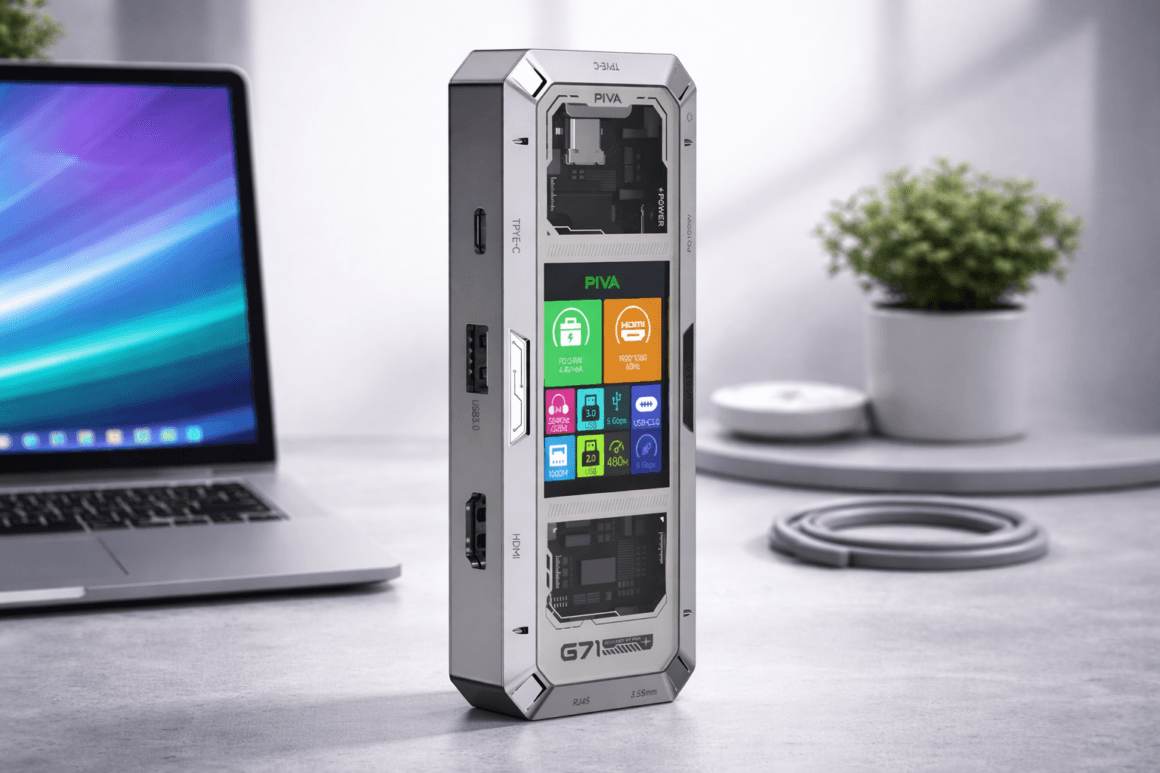PIVA G71 Review: The Most Powerful 7-in-1 USB-C Hub With Smart Display 2026